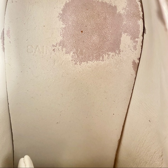 Saint Laurent White Lace Up Sneakers Women 7.5 - Picture 6 of 10